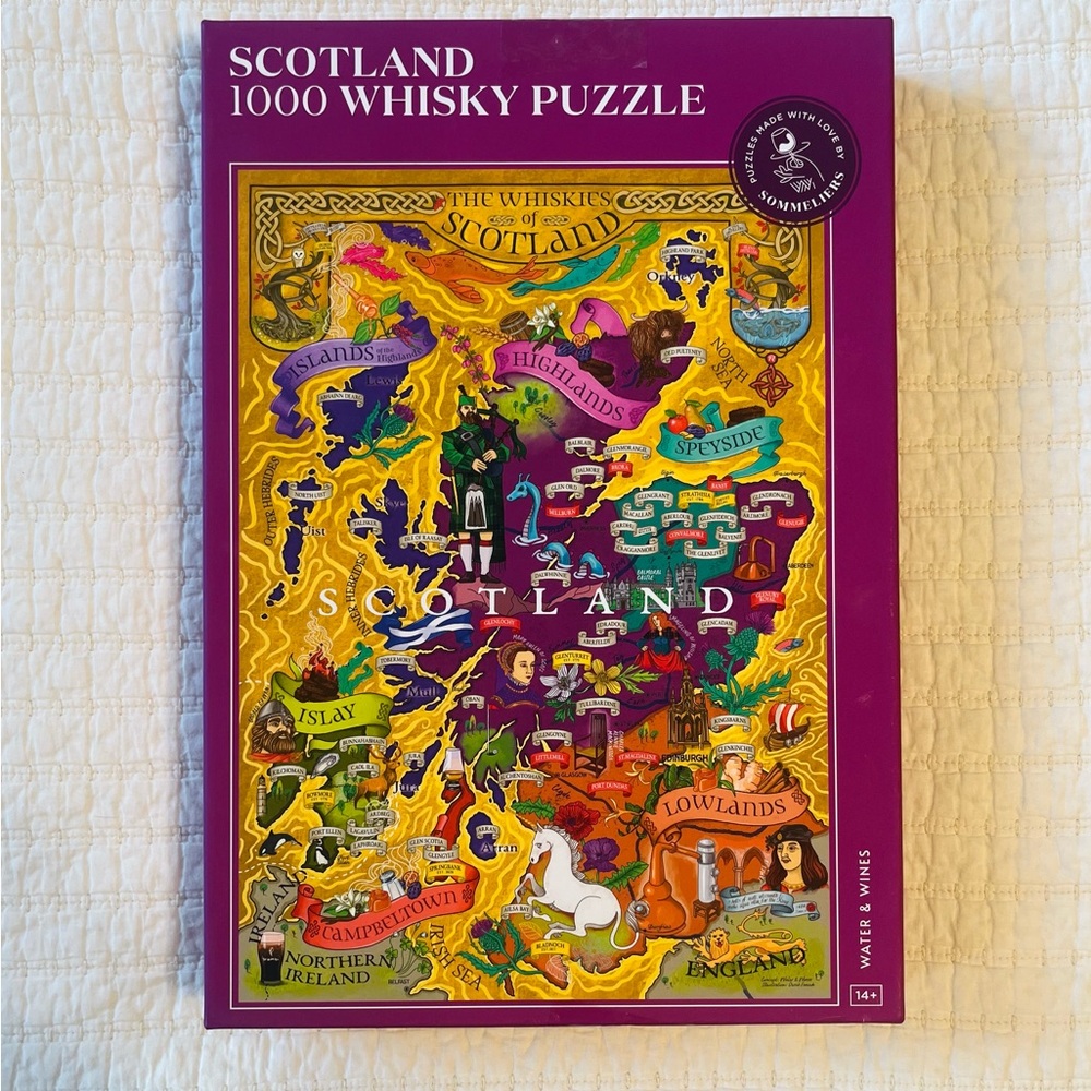 Water and Wines Scotland 1000 Piece Whisky Puzzle